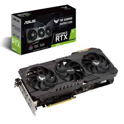کارت گرافیک گیمینگ DDR6X TUF RTX 3090 OC 24G GAMING 1740 Cyberpunk 1770MHz